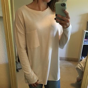 Light Pink crew neck long sleeve